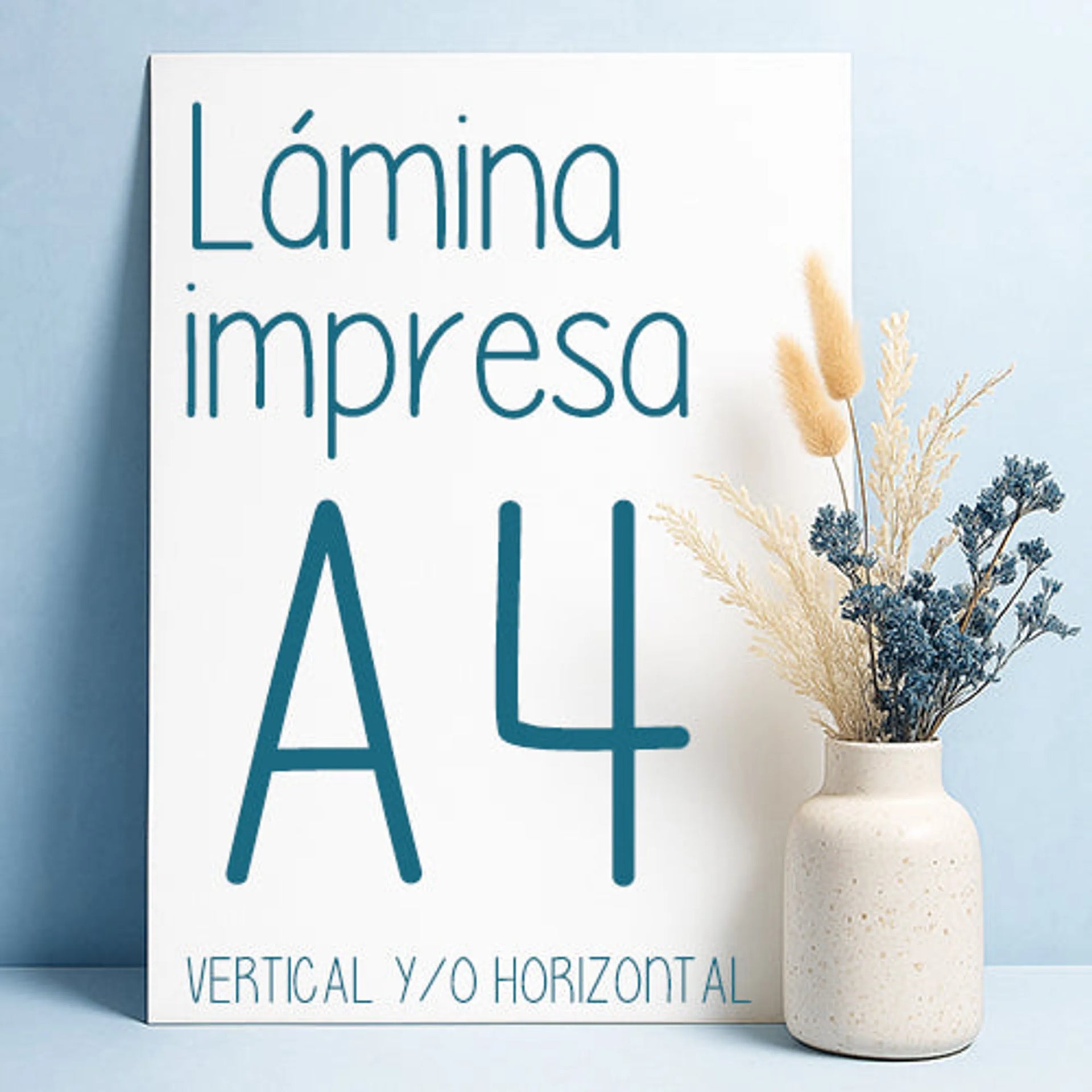 Lámina personalizada A4 impresa en papel fotográfico – De moi à toi