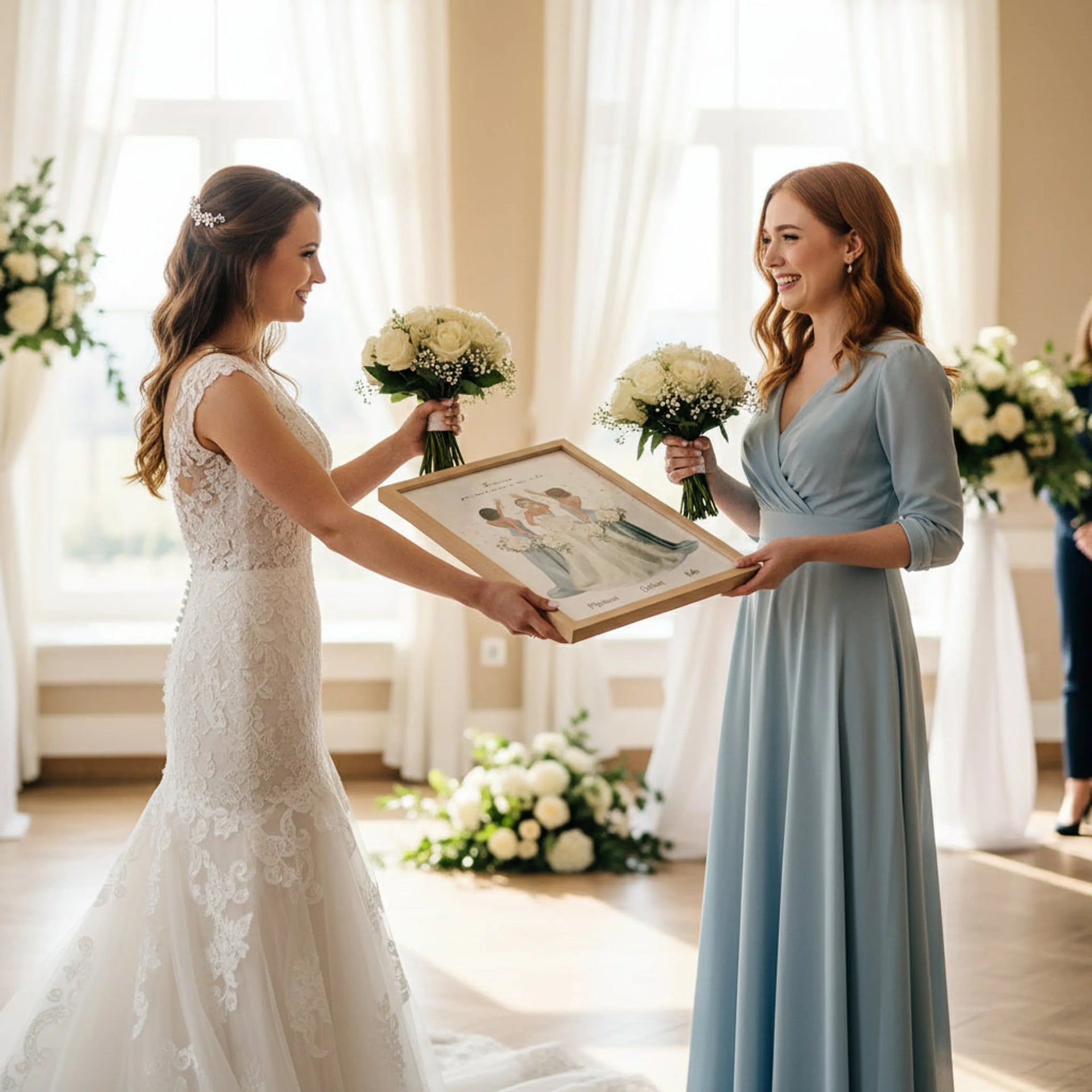 cuadro damas de honor – regalo premium de boda 