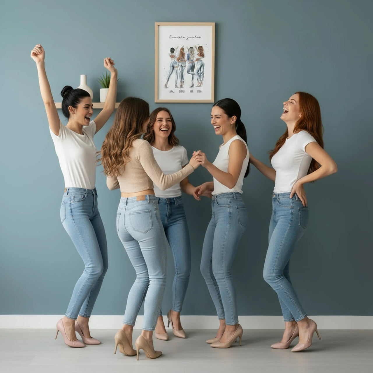 Regalos originales para grupo de amigas con dibujo personalizado - De moi à toi
