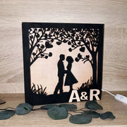 Lámpara de noche personalizada para pareja - De moi a toi