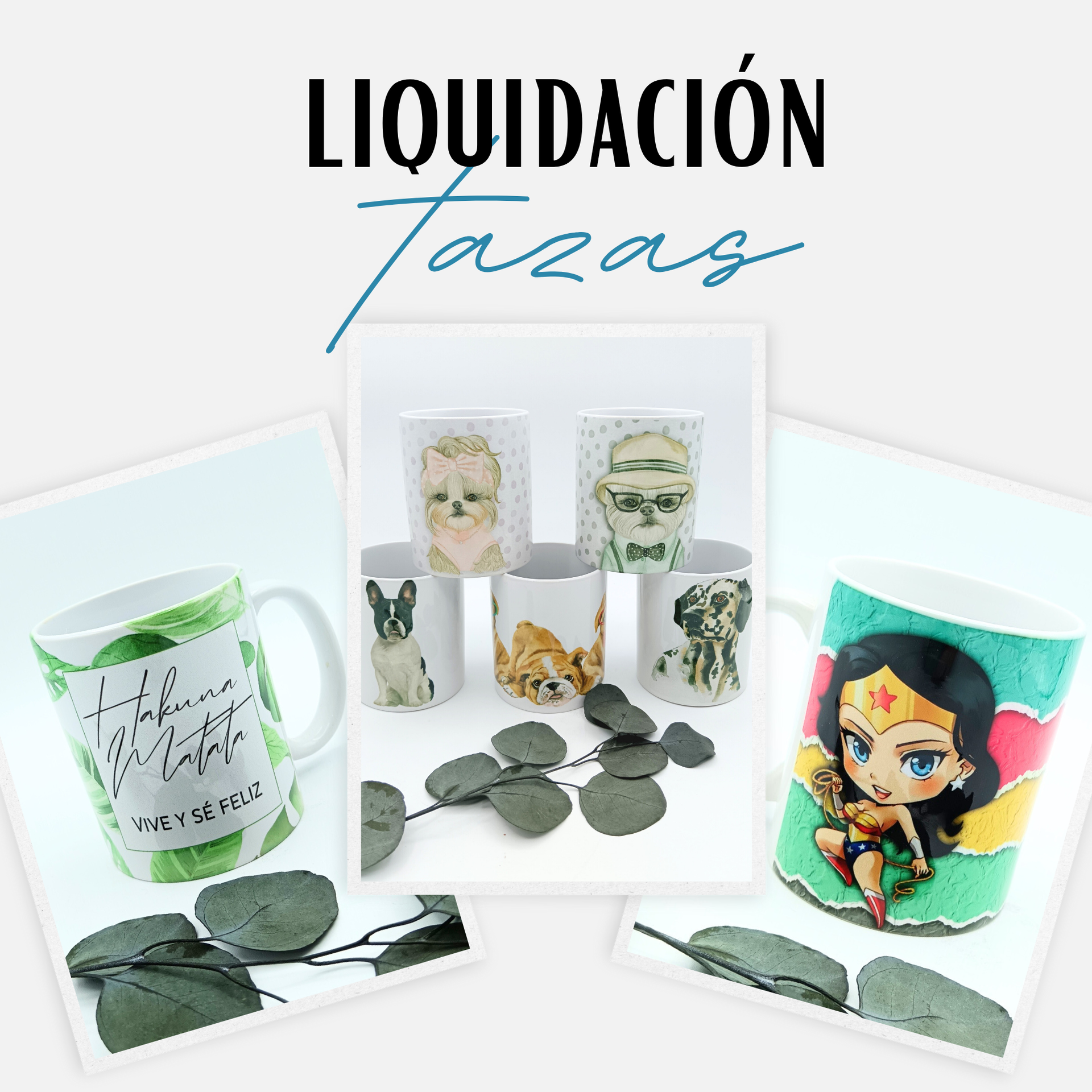 Liquidación de tazas impresas a precio de coste - De moi a toi