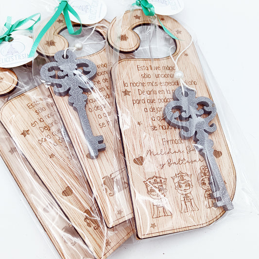 Llave mágica de Navidad personalizada – Reyes Magos o Papá Noel