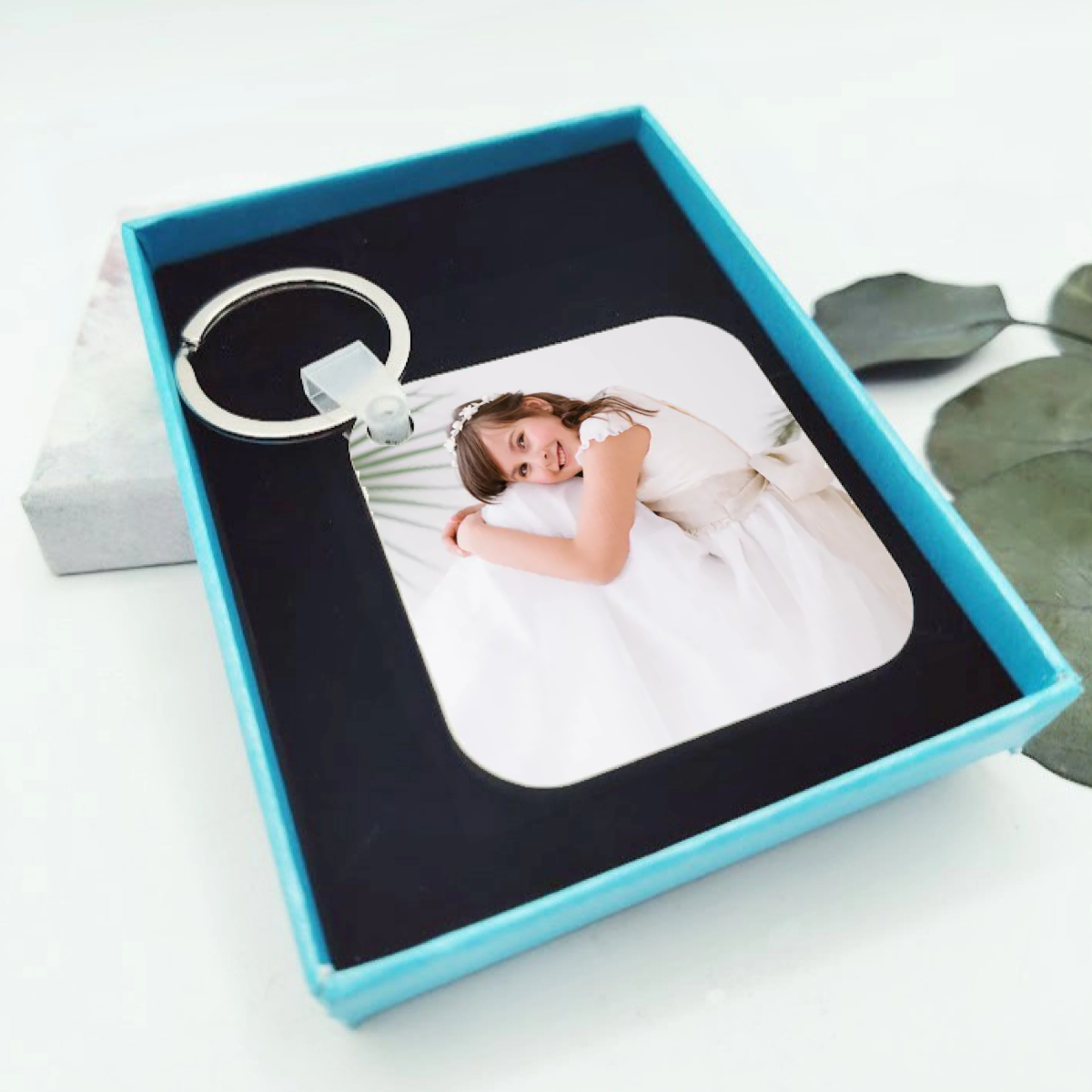 Regalo original llavero de madera personalizado con fotografía