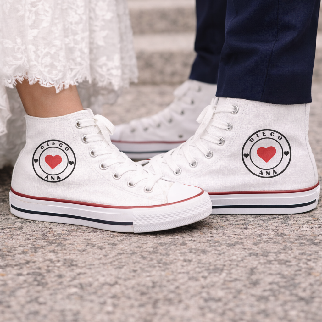 zapatillas boda personalizadas nombres corazon