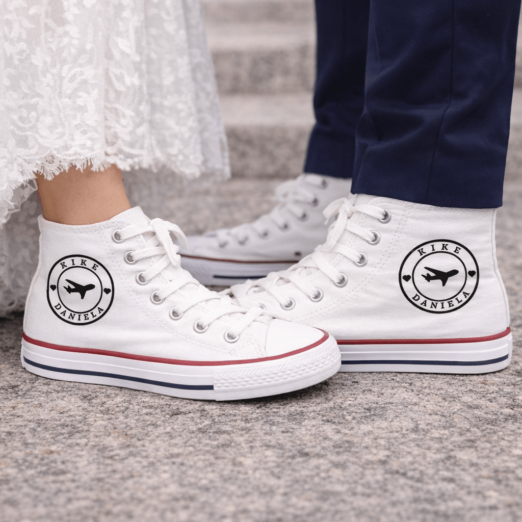 zapatillas boda viajera personalizadas pareja