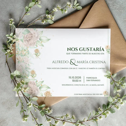Invitaciones de boda económicas, elegantes y personalizadas - de moi a toi