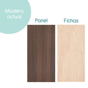 Madera utilizada para crear el calendario montesori