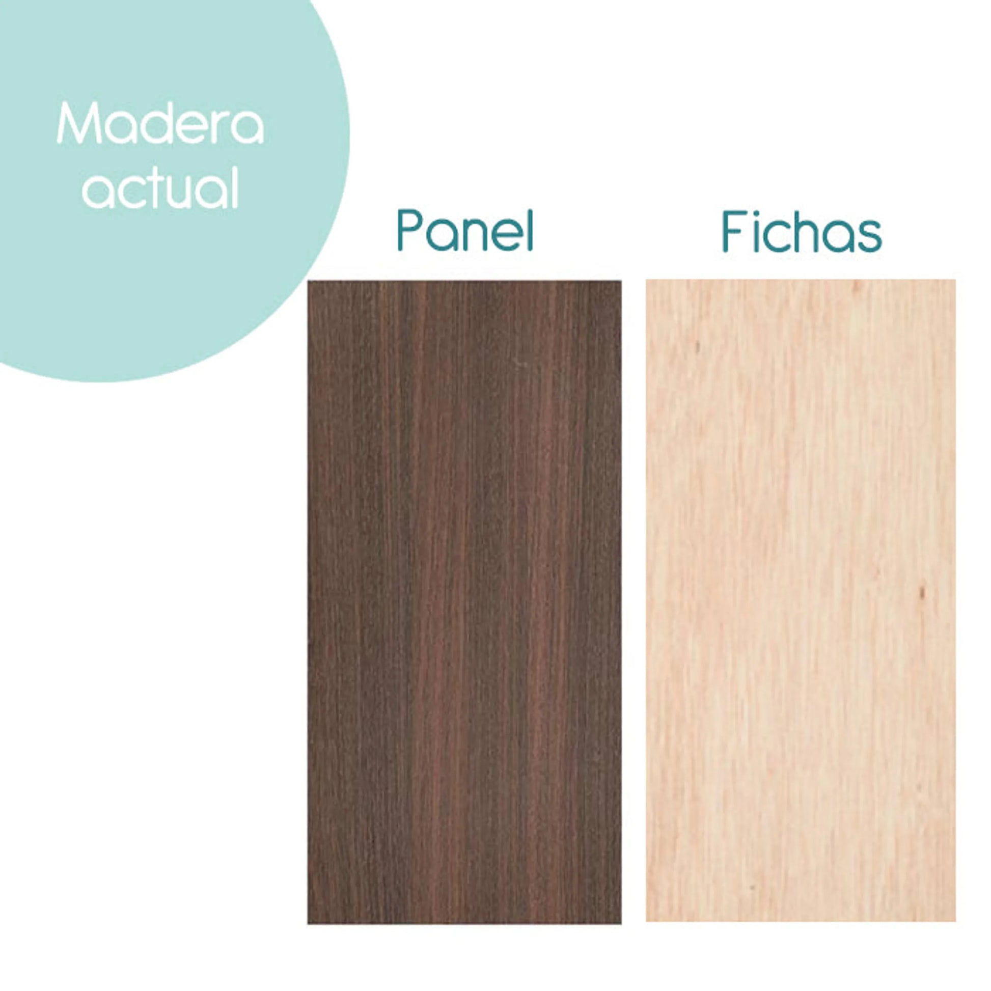 Madera utilizada para crear el calendario montesori