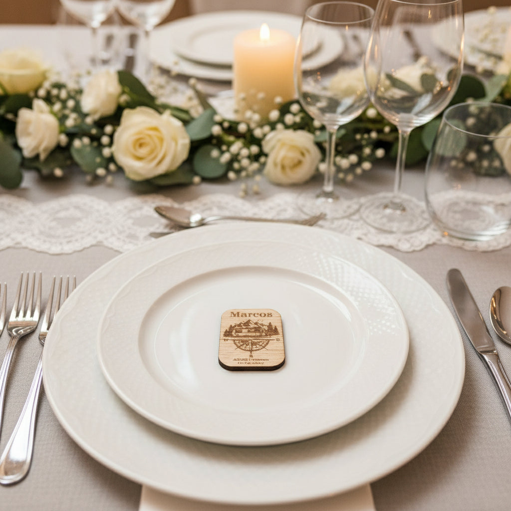 Marcaistios-Detalle personalizado para invitados con estilo aventurero