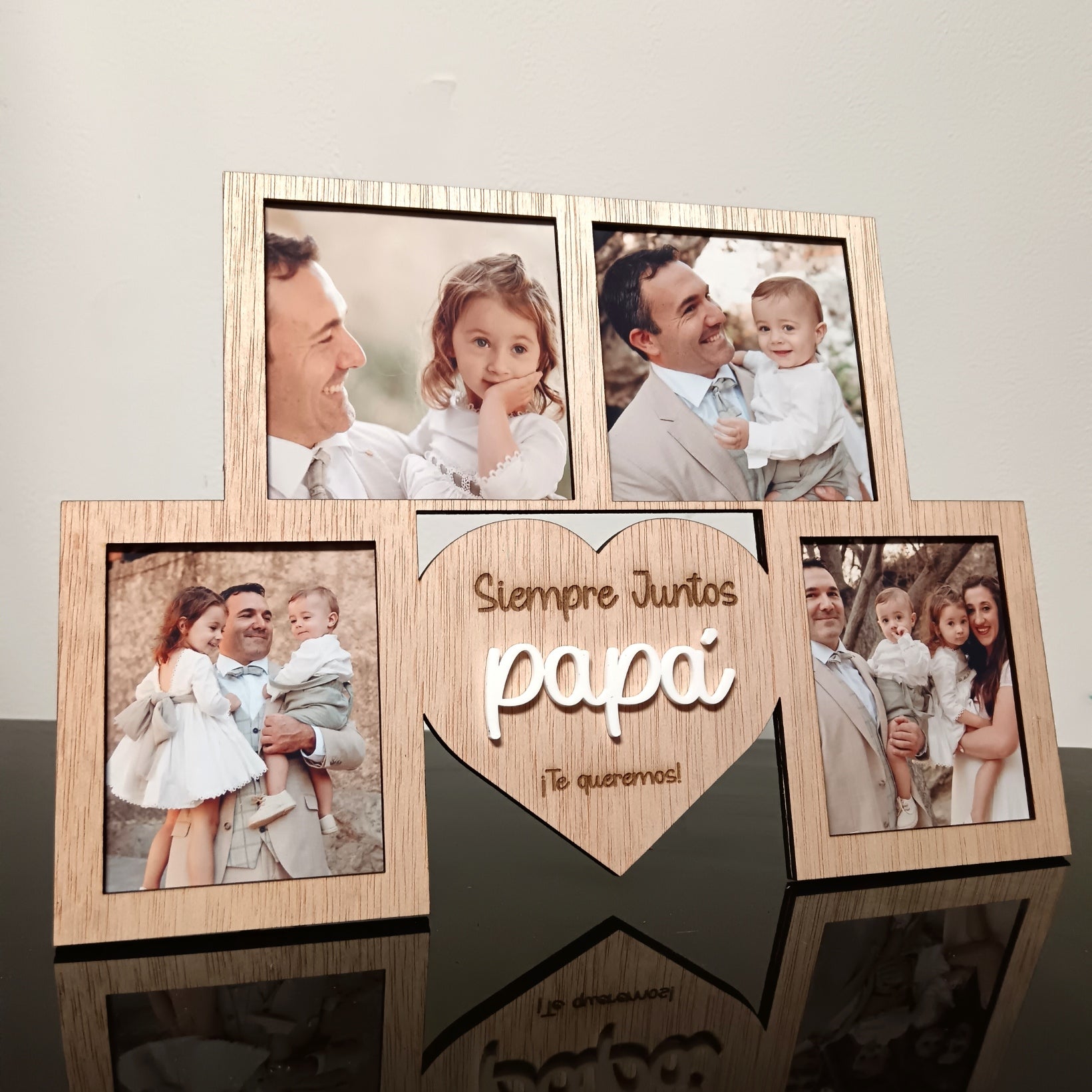 marco papá grabado con mensaje personalizado – regalo emotivo