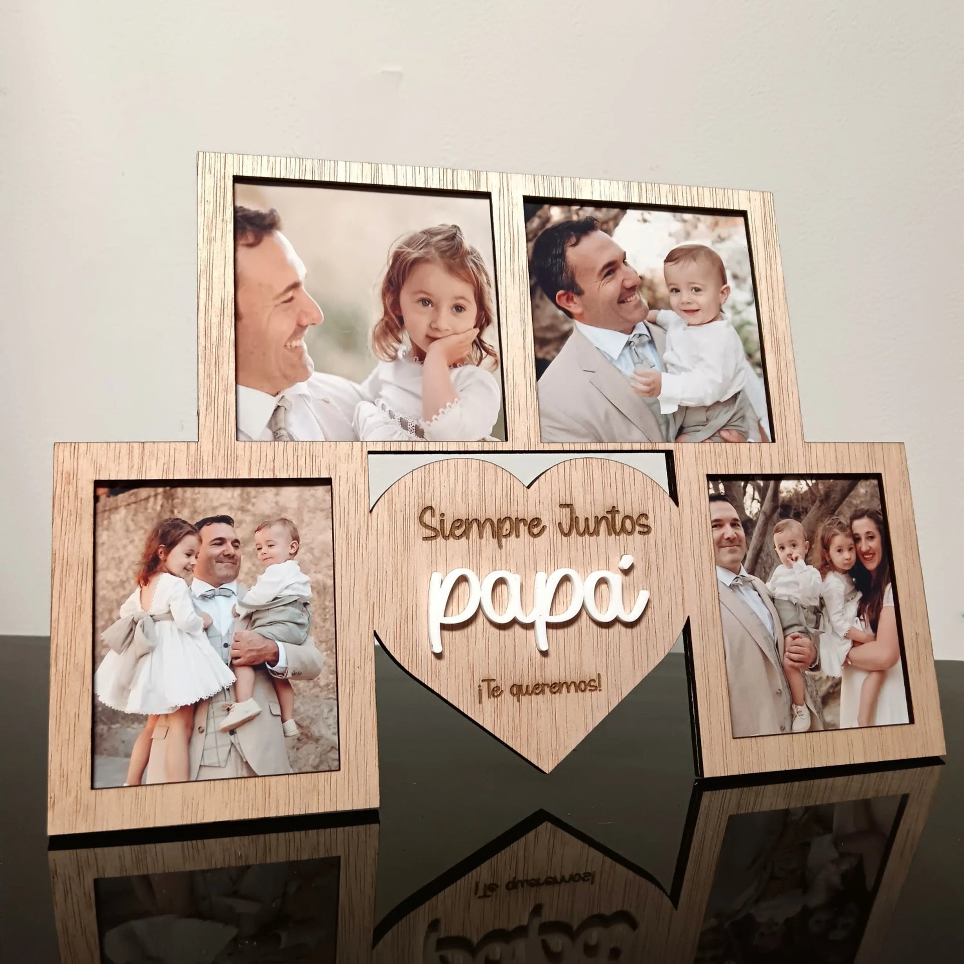 marco papá grabado con mensaje personalizado – regalo emotivo