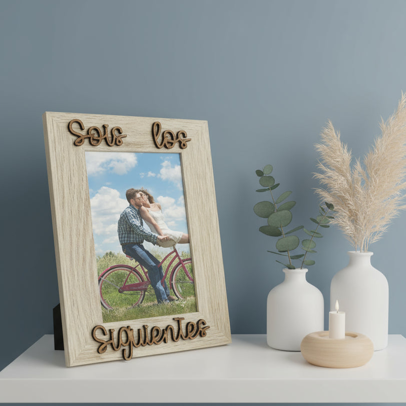 marco de fotos sois los siguientes – regalo personalizado de boda