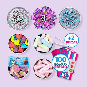 Consigue tu mesa dulce barata con nuestros packs de golosinas temática unicornio - De moi a toi