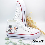 Zapatillas personalizadas de boda mickey y minnie - de moi a toi