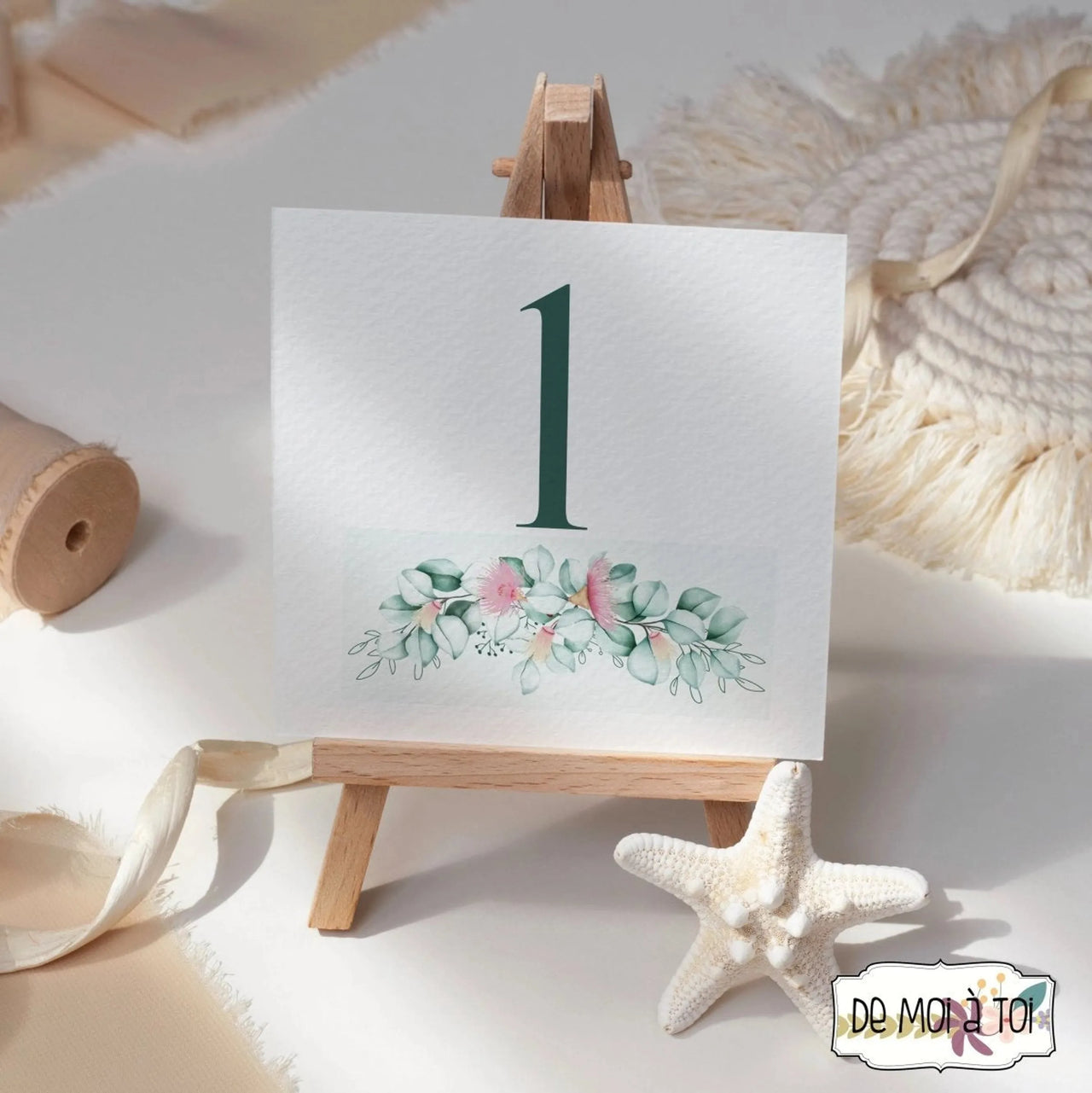 Mini caballetes de madera - Regalo original personalizado - DE MOI À TOI