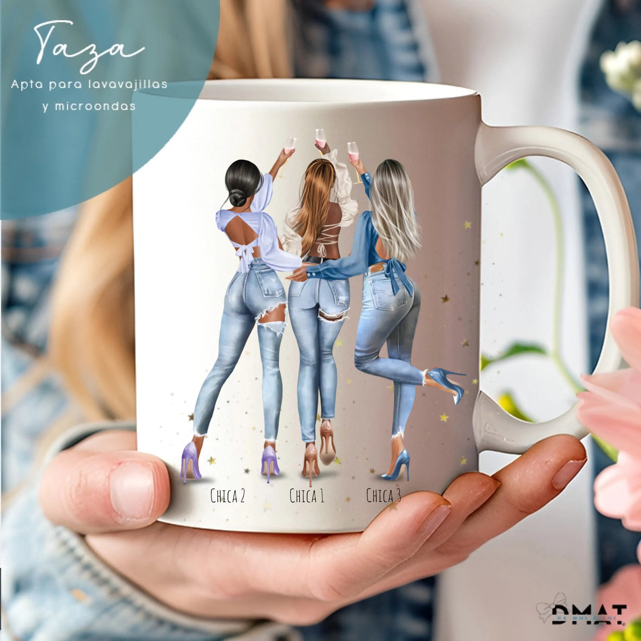 Regalos originales con ilustración para grupo de amigas