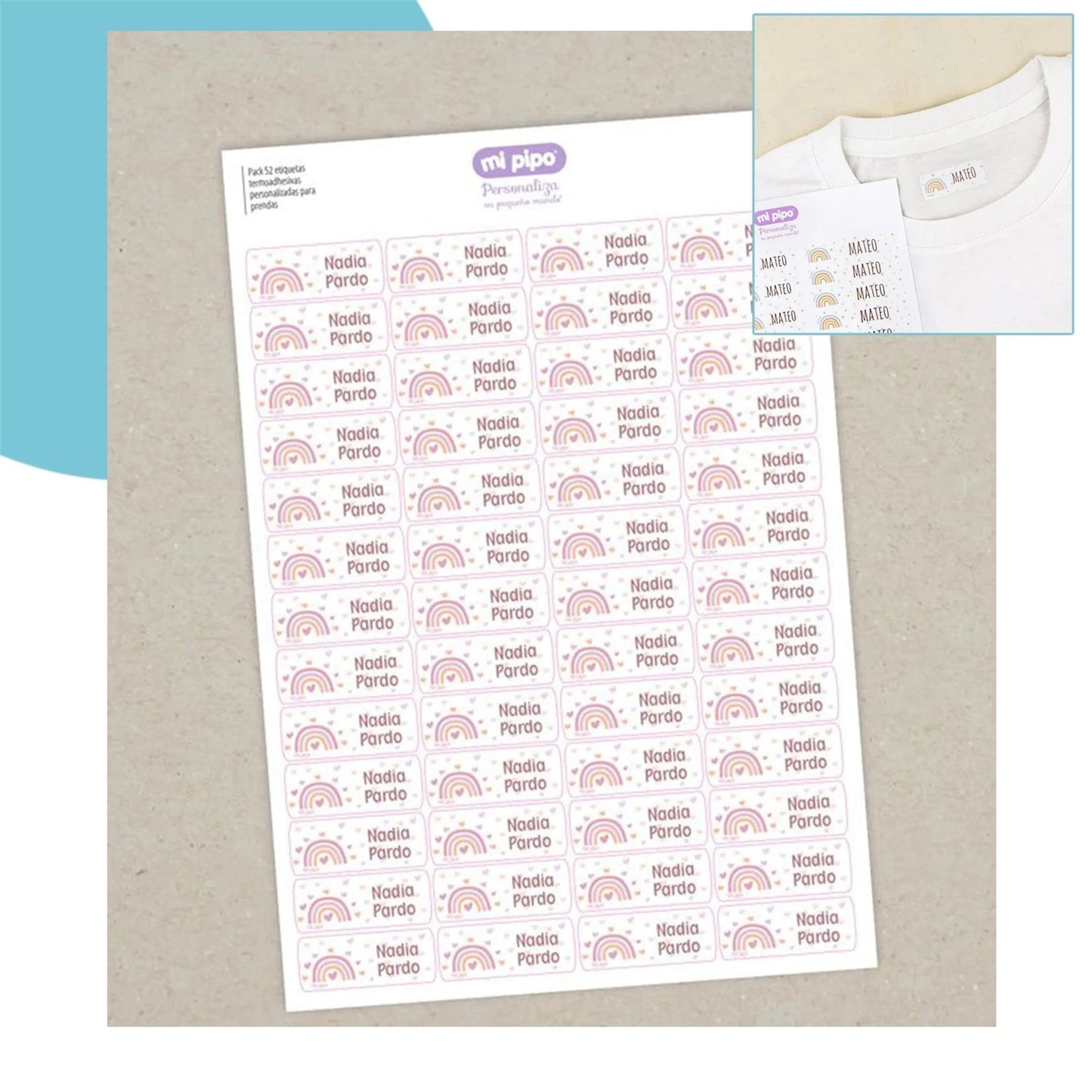 etiquetas personalizadas para ropa con nombre