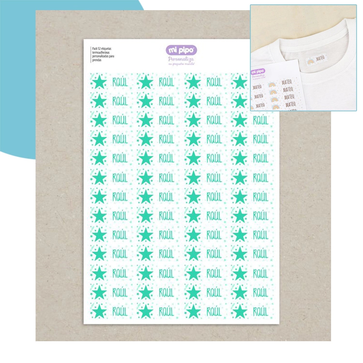 etiquetas personalizadas para ropa con nombre