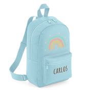 Detalle de mochila con nombre para la vuelta al cole