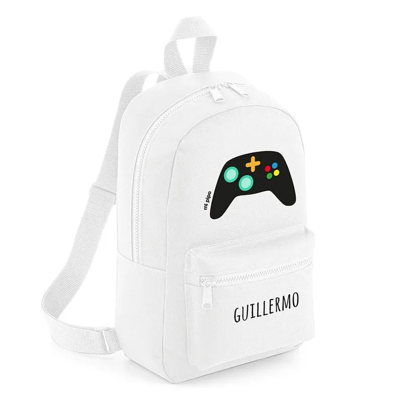 Mochila personalizada con nombre para niños y niñas del colegio.