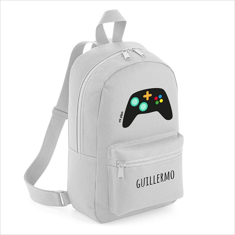Detalle de la cremallera de mochila escolar personalizada