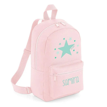 Mochila escolar personalizada con nombre, ideal para vuelta al cole.