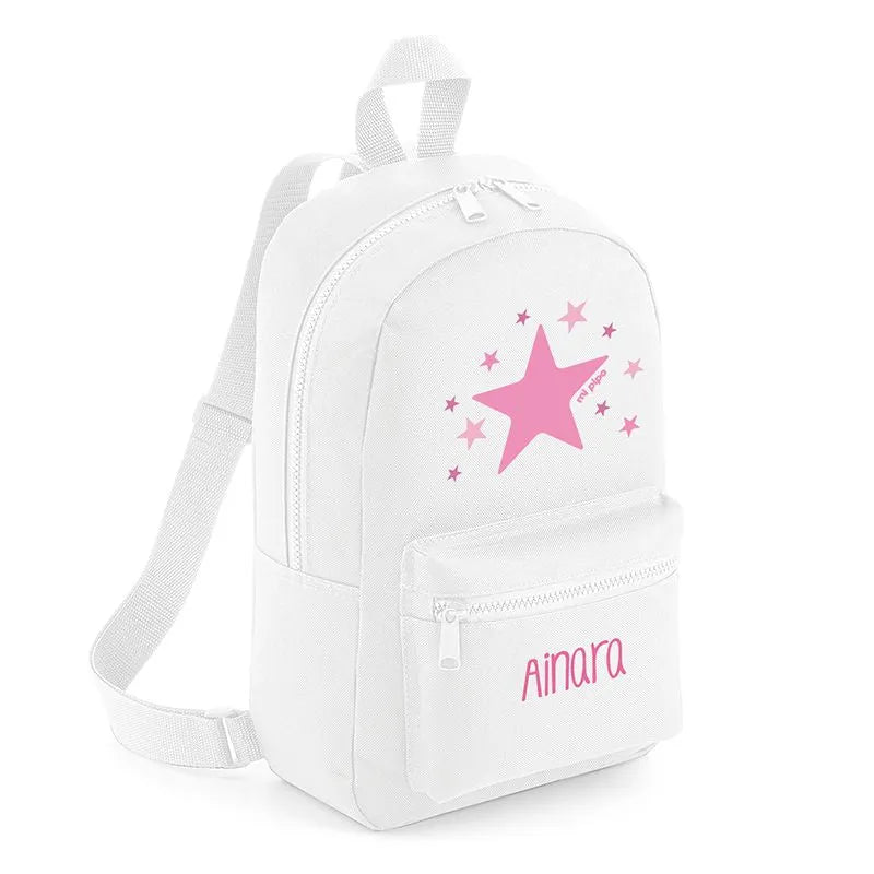 Mochilas infantiles personalizadas con nombre para colegio y guardería.