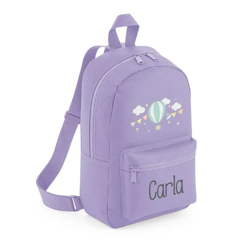 mochila con nombre bordado para escolares