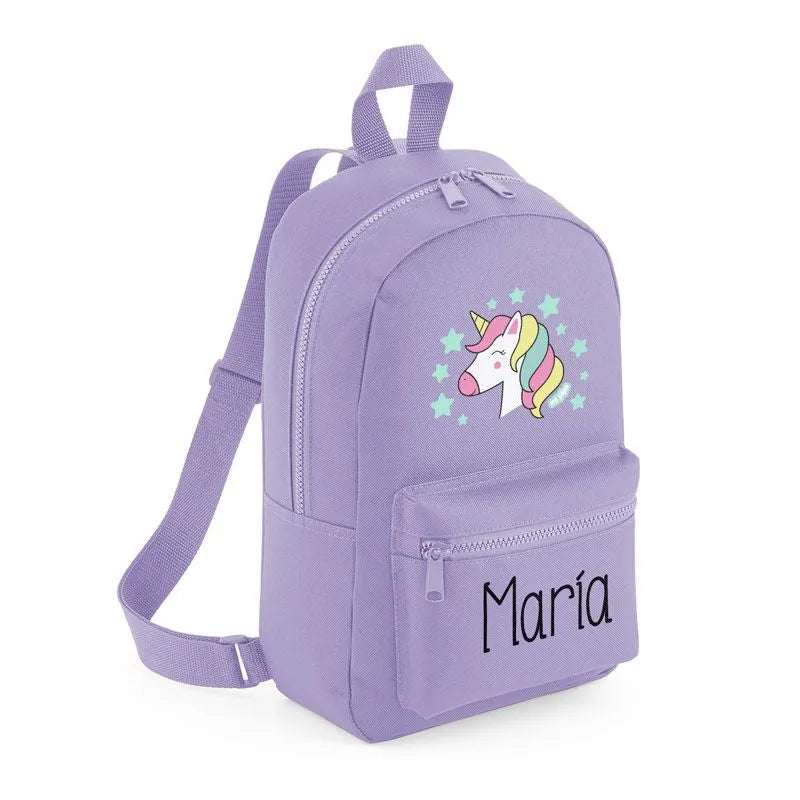 Mochila con nombre bordado personalizada para niños pequeños