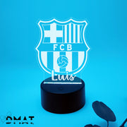 Lámpara led Barça personalizada con nombre - De moi à toi