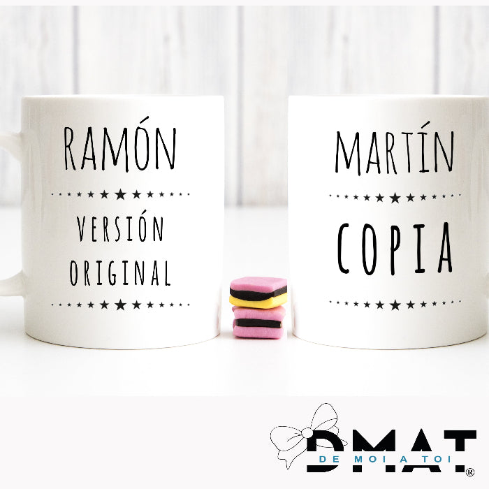 Taza personalizada para regalar a padre e hijo - De moi à toi