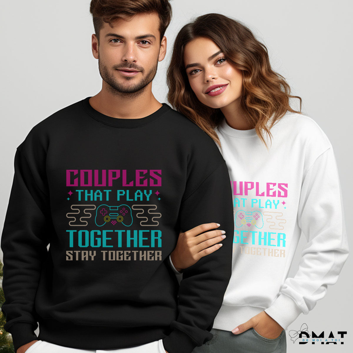 Sudaderas personalizadas para parejas gamers - De moi a toi