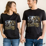 Camisetas para parejas moteras de calaveras - de moi a toi