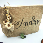 neceser de yute personalizado – detalle sostenible para bodas y comuniones