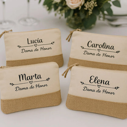 Regalo de boda personalizado y práctico para damas de honor
