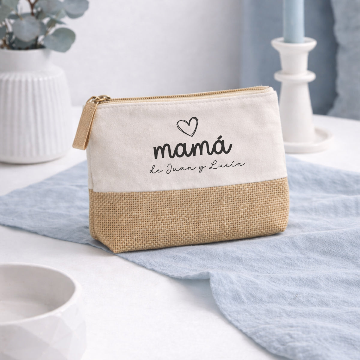 Neceser mamá con nombres personalizado regalo día de la madre