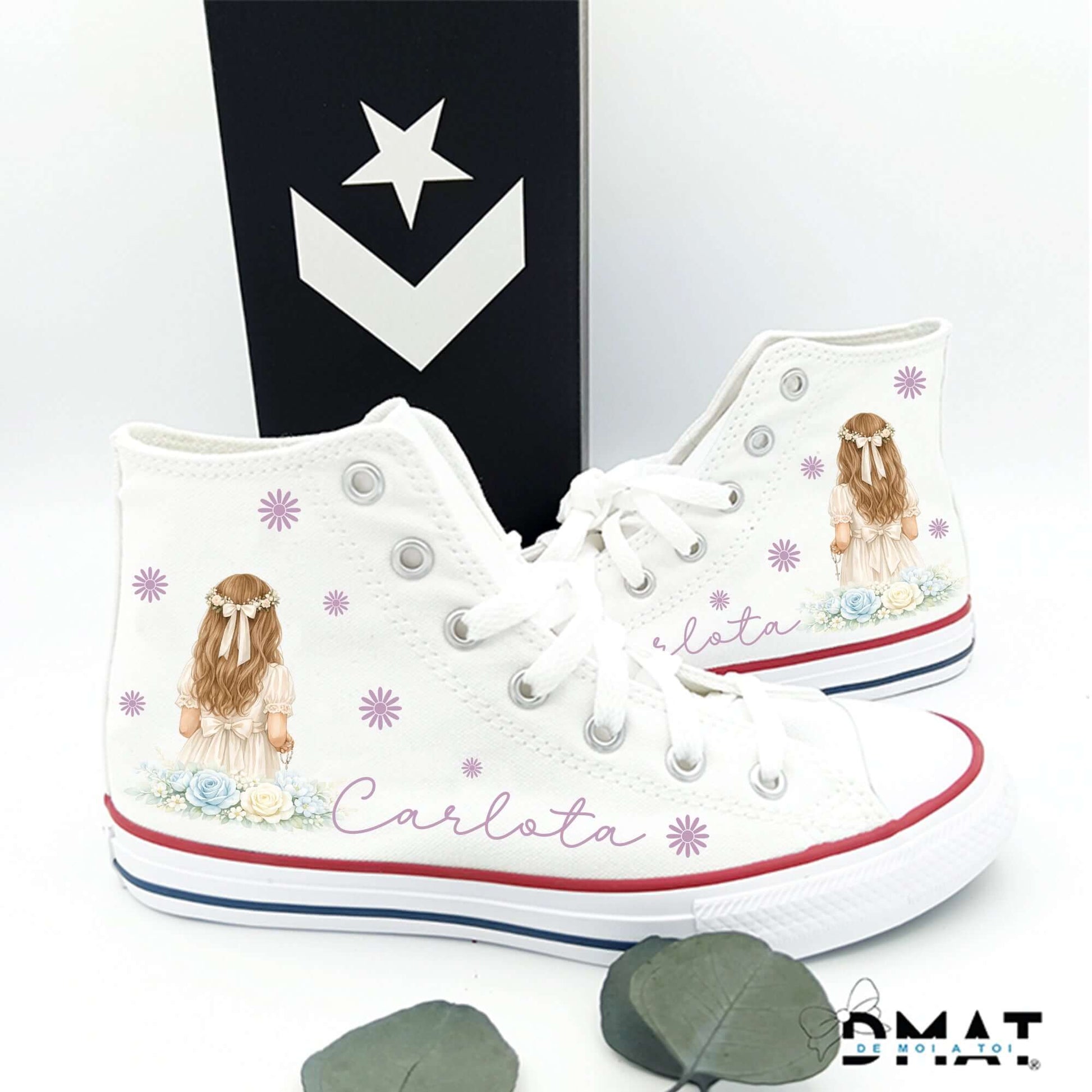 ZAPATILLAS CONVERSE PERSONALIZADAS REGALO DE COMUNIÓN NIÑA