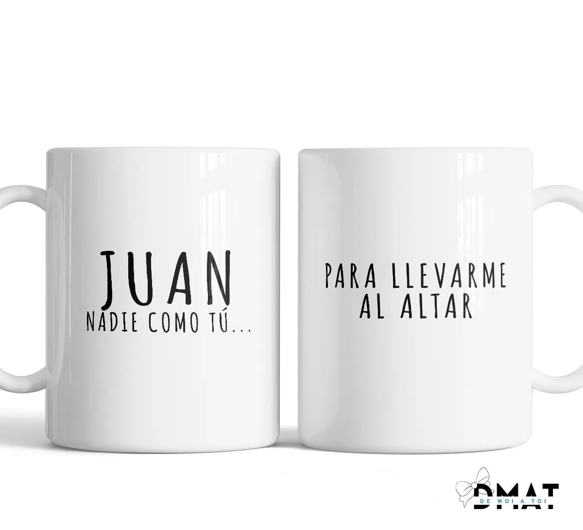 Taza personalizada para testigo de boda  - De moi a toi