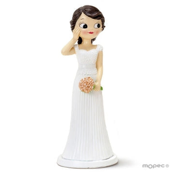 Novia sonrojada - Figura de tarta - Regalo original personalizado - DE MOI À TOI