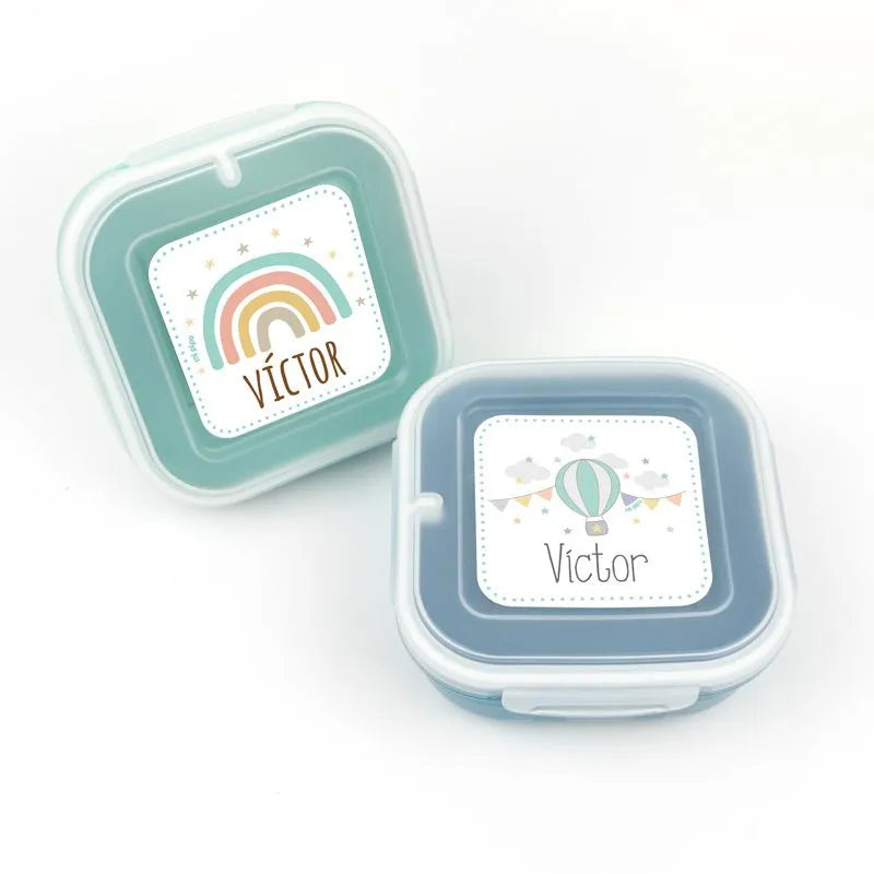 Set de dos fiambreras herméticas para niños y bebés, prácticas y resistentes