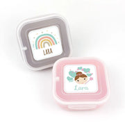 Set infantil de dos fiambreras herméticas, perfectas para guardería y colegio.