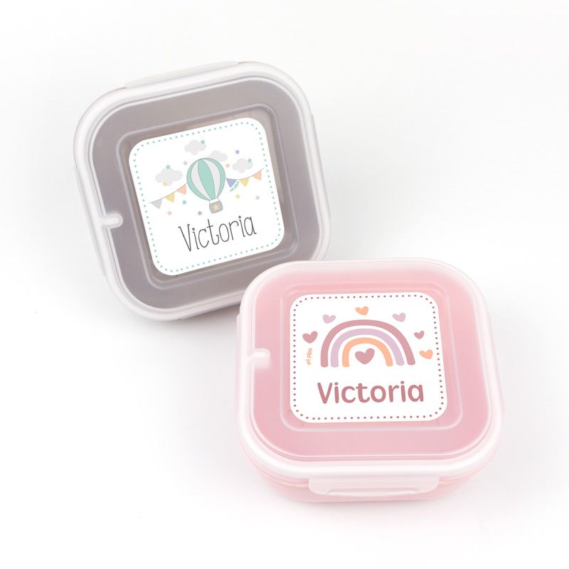 Pack 2 fiambreras herméticas personalizadas Diseños variados