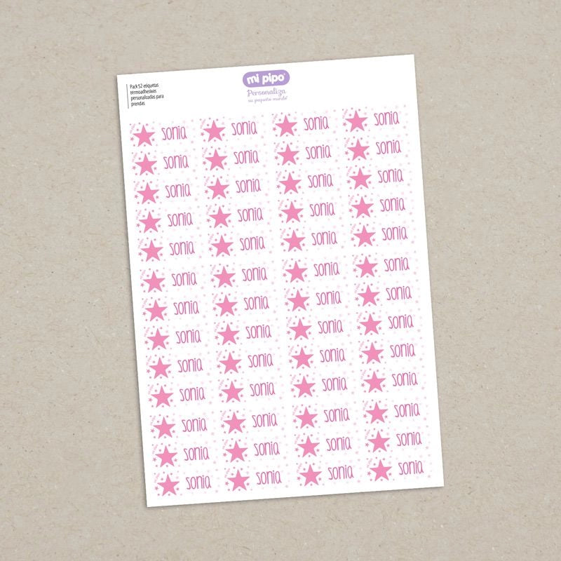 etiquetas personalizadas para ropa con nombre