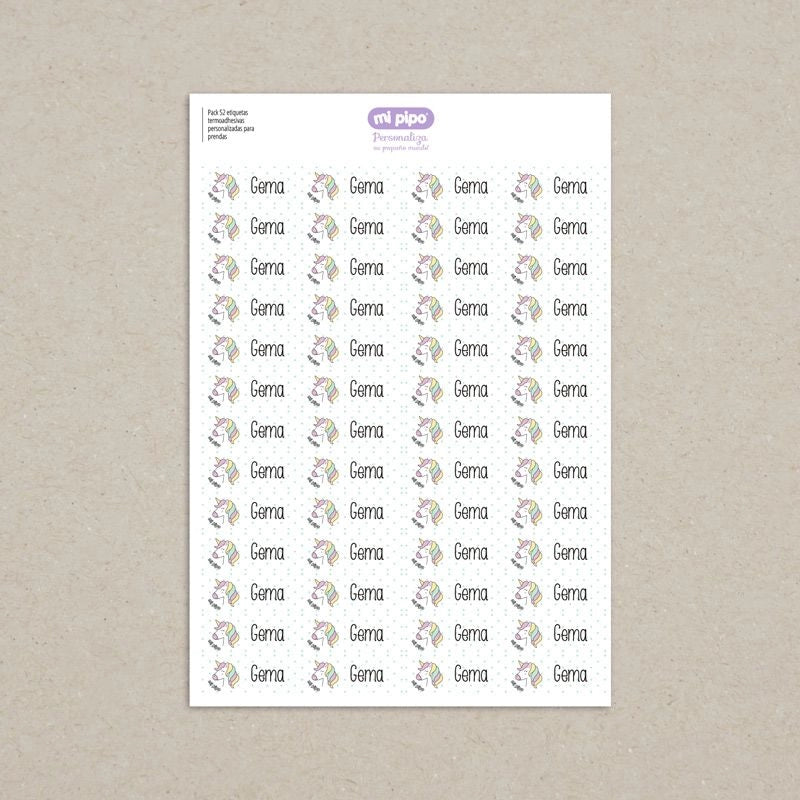 etiquetas objetos para niños con nombres