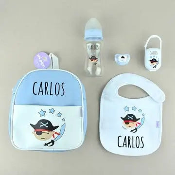 Pack Premium infantil con biberón (2 colores) - Regalo original personalizado - DE MOI À TOI