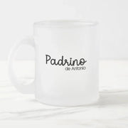 Taza de cristal personalizada para padrino de bautizo - de moi a toi