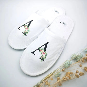 Pantuflas personalizadas INICIAL - Regalo original personalizado - DE MOI À TOI