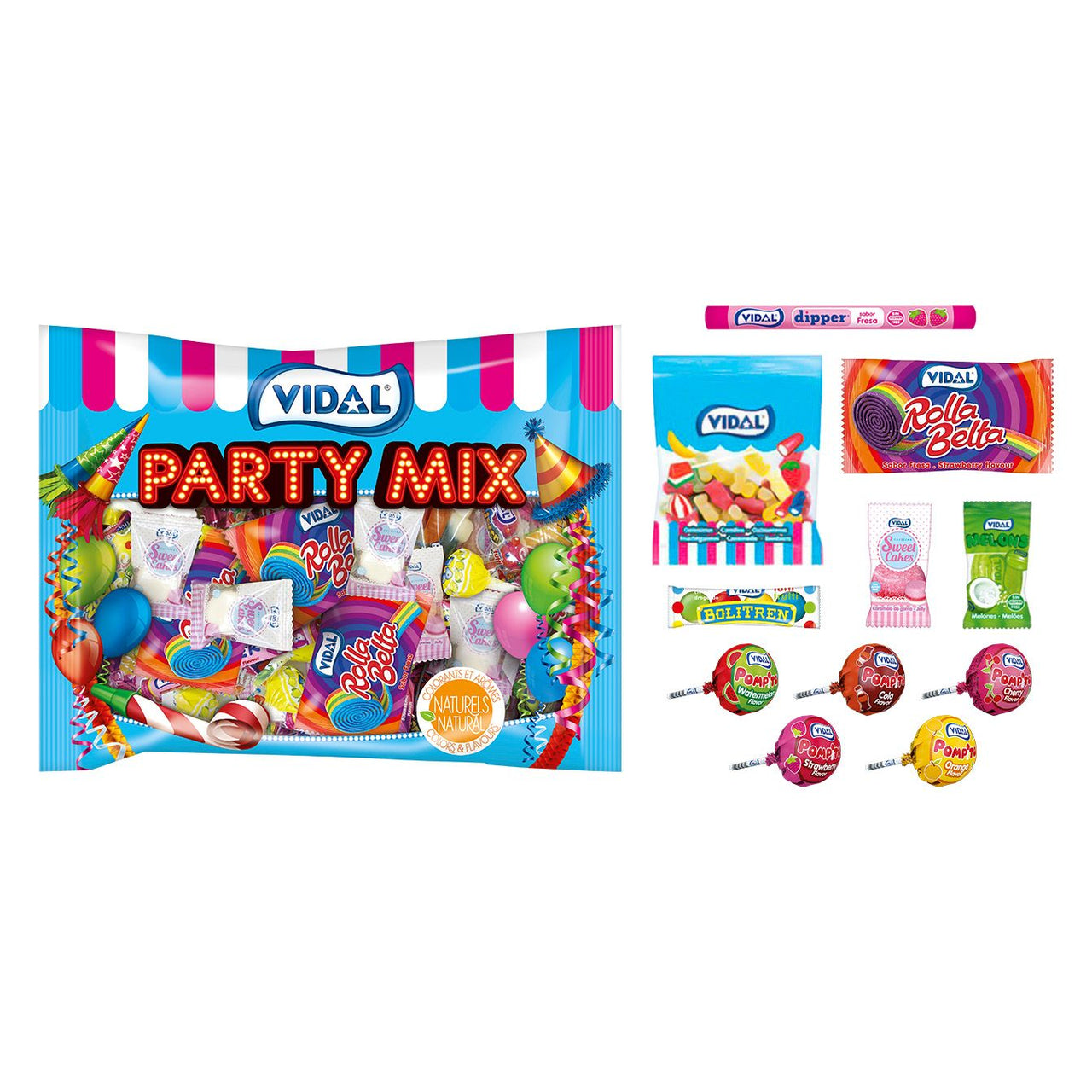 Pack Ahorro Golosinas variadas Pack 5 Party Mix 400g