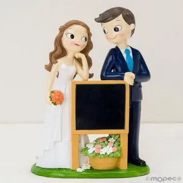 Pizarra - Figura de tarta para Boda - Regalo original personalizado - DE MOI À TOI