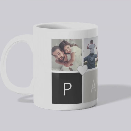 Taza personalizada con fotos como regalo original para papá